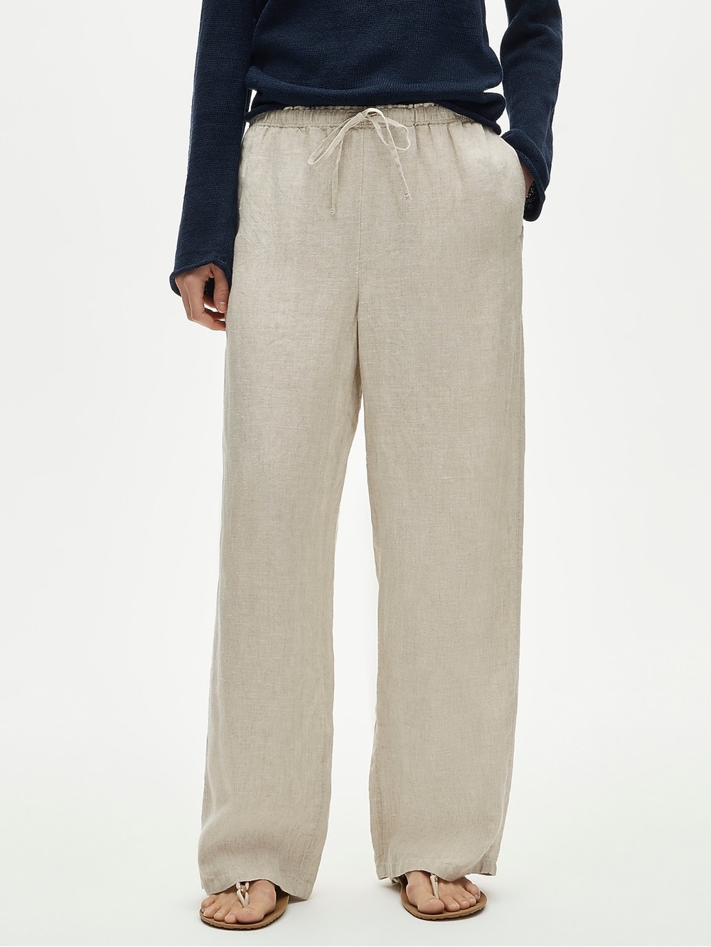 NWT J.Crew Soleil pant in linen